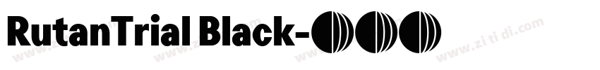 RutanTrial Black字体转换